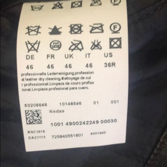 Hugo Boss Lamb Skin Leather Jacket - Black - Picture 7 of 7